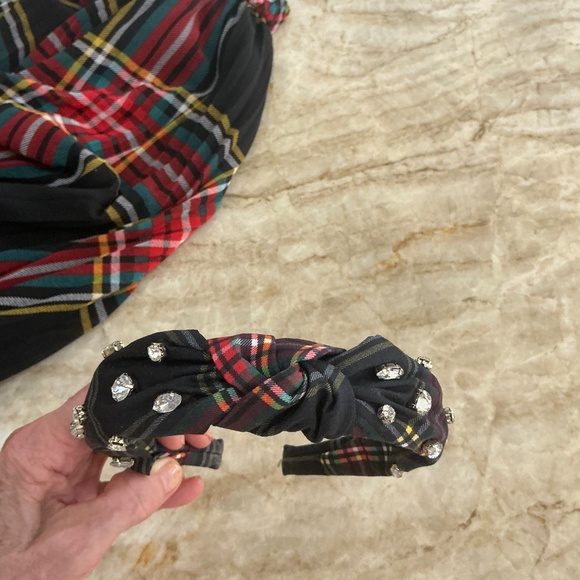 J. CREW HOLIDAY TARTAN HEADBAND - Picture 2 of 3